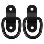 2pcs Heavy-Duty D-Ring Tie Down Anchors for Truck Bed Trailer and RV Multi-Functional Tow Rings Tie Down Tow Hook Car Accessories Car Tow Hook Towing Ring